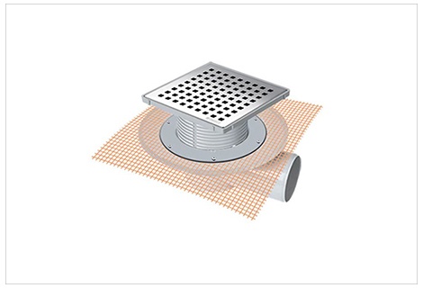 Water Drain System, With Mesh Membrane (Mesh Cover) Of Flat Roofs
