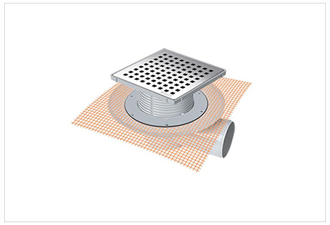 Water Drain System, With Mesh Membrane (Mesh Cover) Of Flat Roofs/11